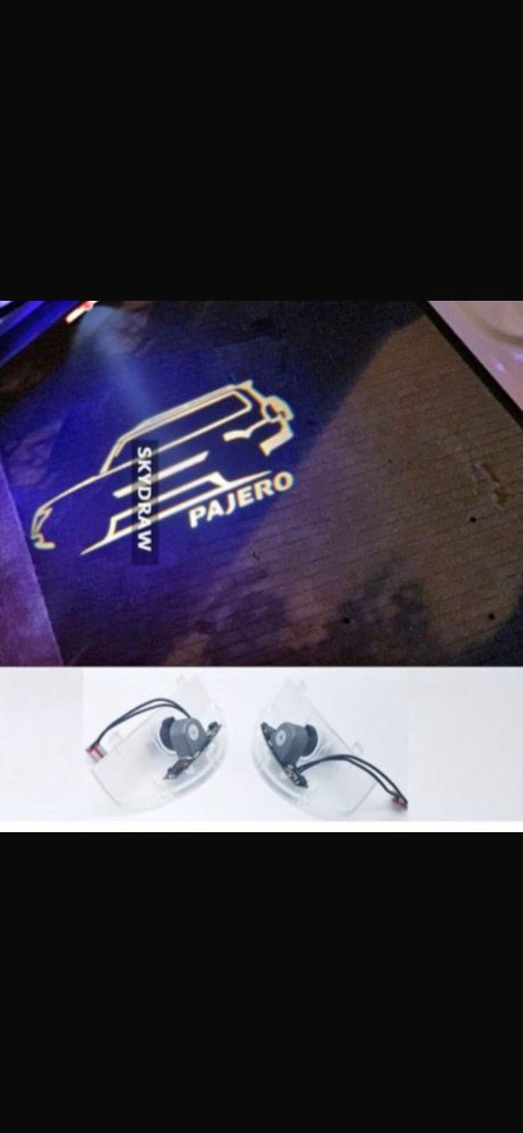 Pajero Door Logo Lights