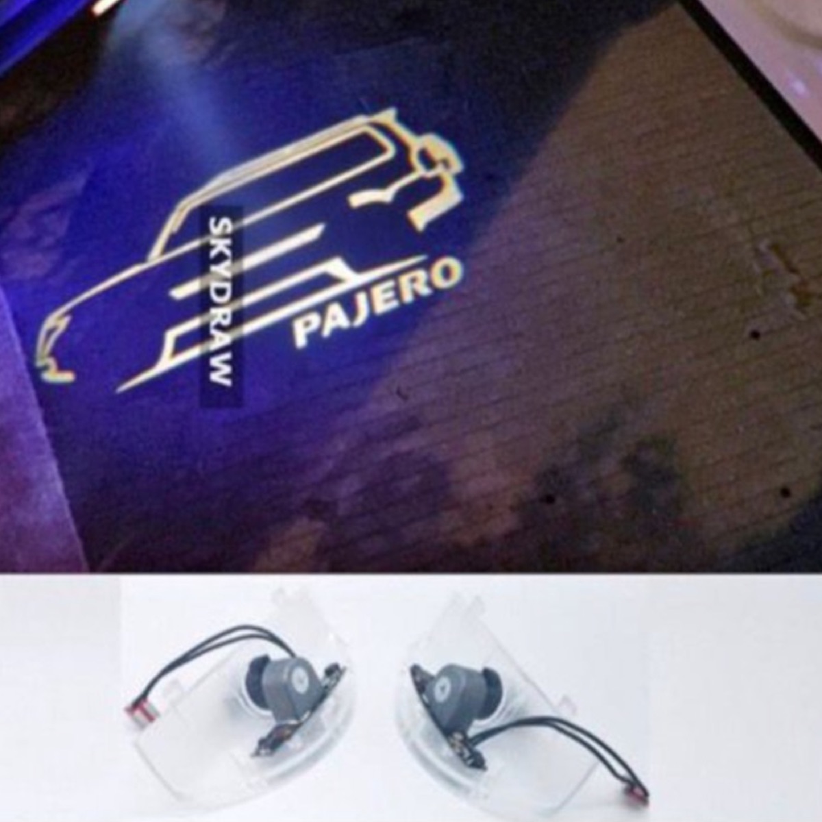 Pajero Door Logo Lights